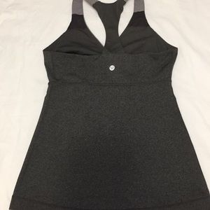 Lululemon Heathered Gray-Green Tank Top Size 6